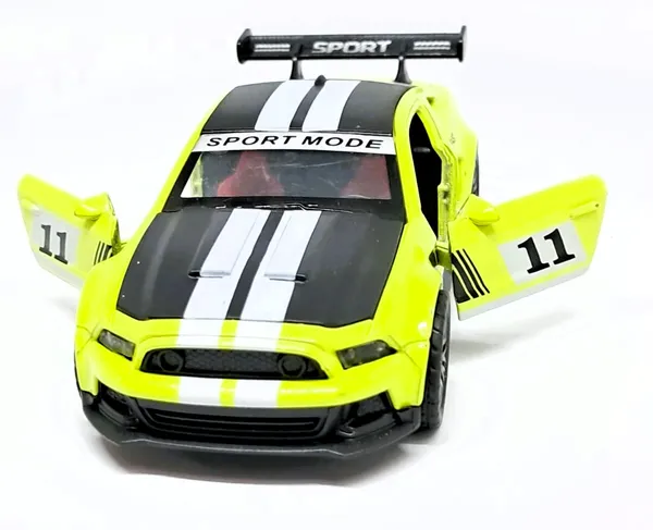 Neon_Yellow_Die_Cast_Sports_Car_Toy_With_Racing_Stripes
