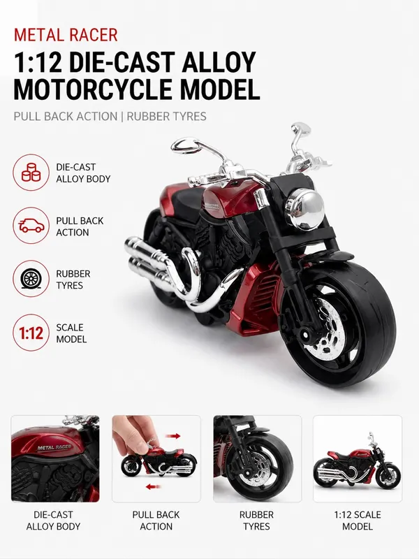 Bigmet_Red_Die_Cast_Metal_Pull_Back_Motorcycle_Toy