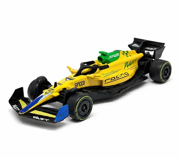 Bigmet_Yellow_Formula_1_Style_Die_Cast_Pull_Back_Race_Car