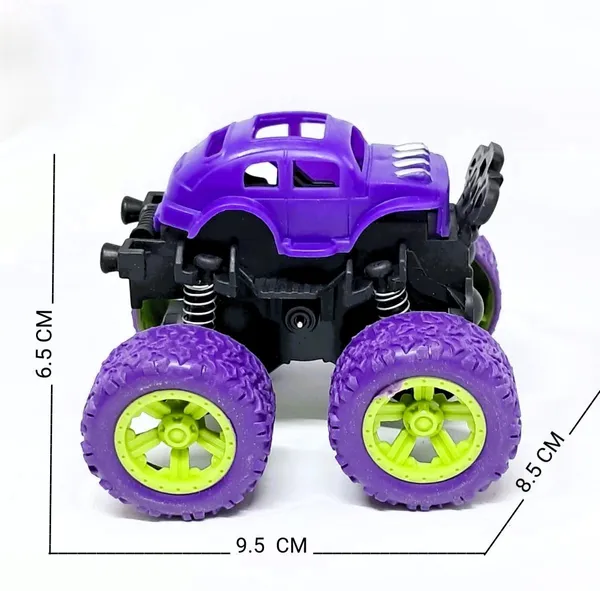 Bigmet_Purple_Orange_Monster_Truck_Plastic_Toy_Set_Of_4