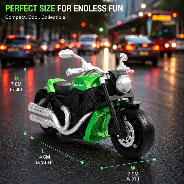 Bigmet_Green_Die_Cast_Metal_Pull_Back_Motorcycle_Toy