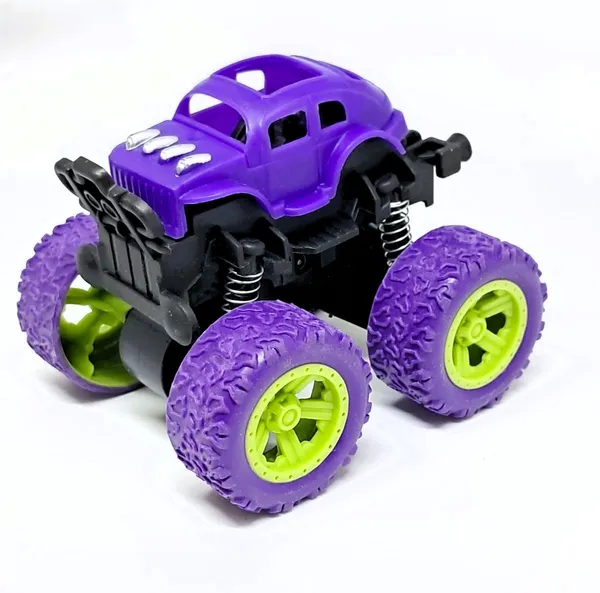 Bigmet_Purple_Orange_Monster_Truck_Plastic_Toy_Set_Of_4