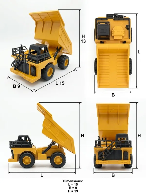 Yellow_Plastic_Friction_Dump_Truck_Toy_With_Tilting_Bed