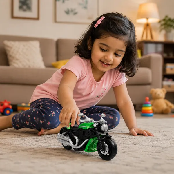 Green__Die_Cast_Cruiser_Motorcycle_Toy_