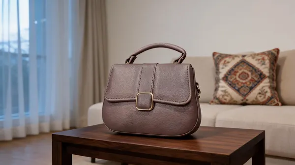 Mauve_Textured_Leather_Structured_Sling_Bag_For_Women