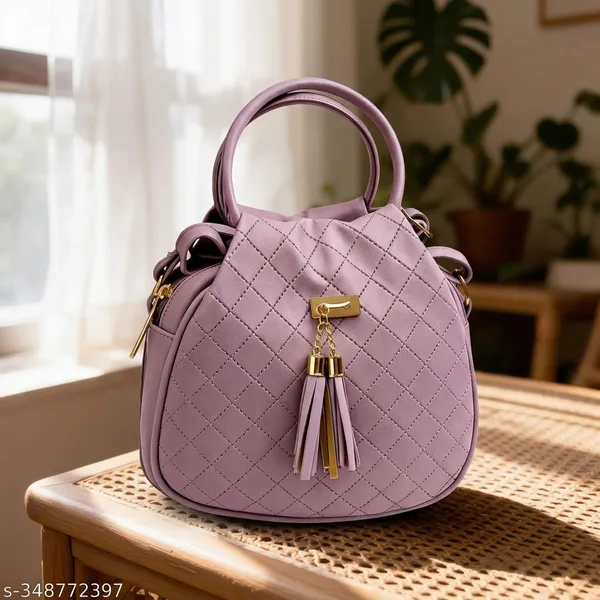 Lavender_Quilted_Pattern_Tassel_Detail_Bucket_Bag_For_Women