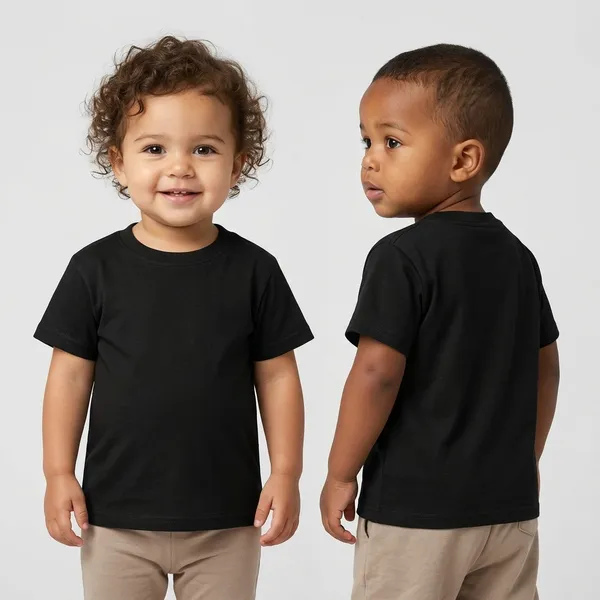 Black_Premium_And_Elegant_Polyester_T-Shirt_For_Baby_Boys_And_Baby_Girls_Pack_Of_2