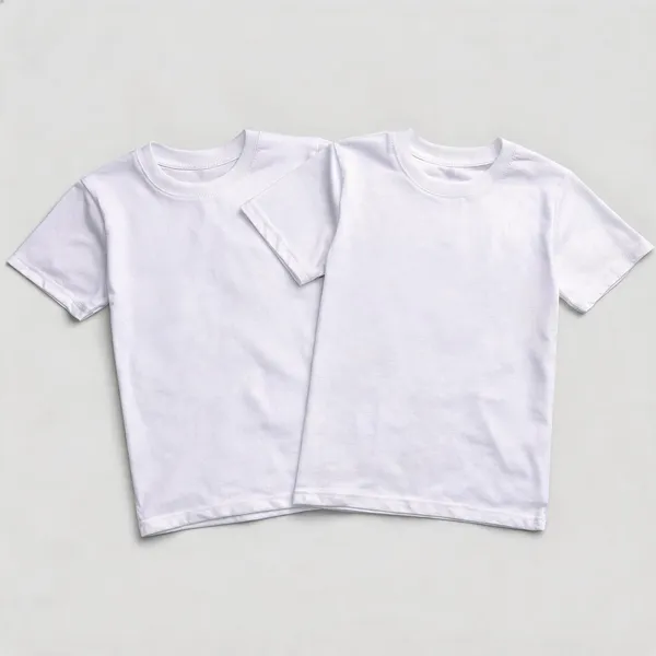 White_Premium_And_Elegant_Polyester_T-Shirt_For_Baby_Boys_And_Baby_Girls_Pack_Of_2