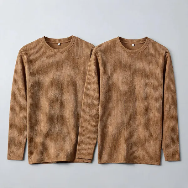 Beige_Premium_And_Elegant_Polyester_T-Shirt_For_Men_Pack_Of_2