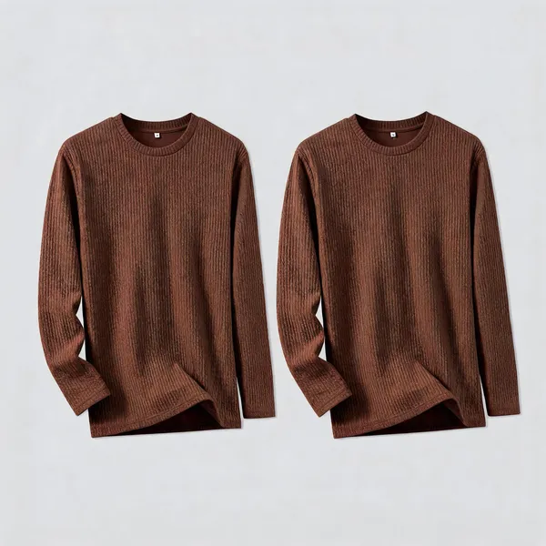 Brown_Premium_And_Elegant_Polyester_T-Shirt_For_Men_Pack_Of_2