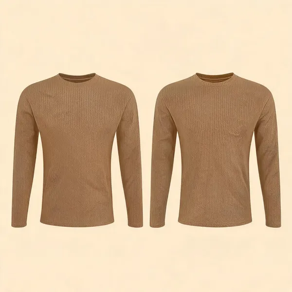 Beige_Premium_And_Elegant_Polyester_T-Shirt_For_Men_Pack_Of_2