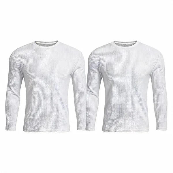 White_Premium_And_Elegant_Polyester_T-Shirt_For_Men_Pack_Of_2