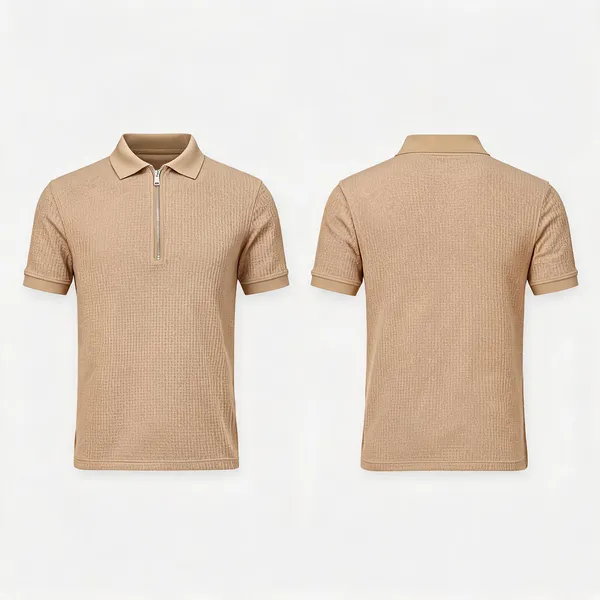 Beige_Premium_And_Elegant_Polyester_T-Shirt_For_Men_Pack_Of_2