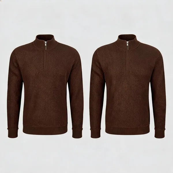 Brown_Premium_And_Elegant_Polyester_T-Shirt_For_Men_Pack_Of_2