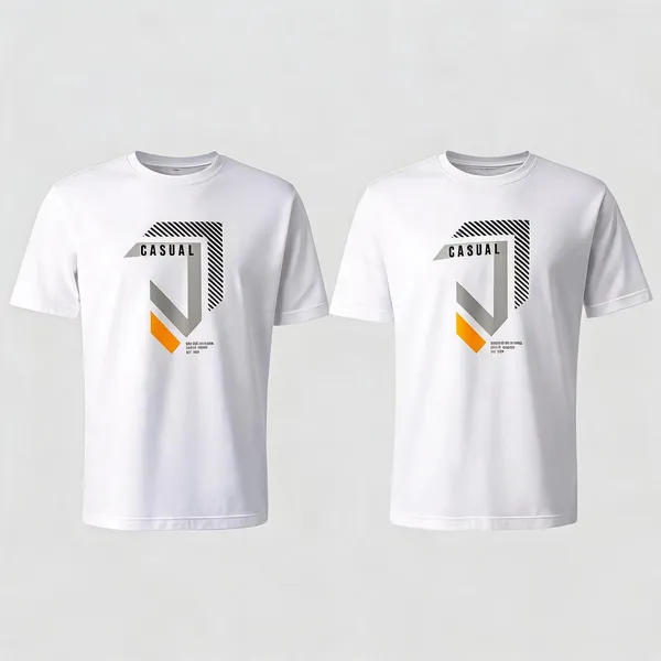 White_Premium_And_Elegant_Polyester_T-Shirt_For_Men_Pack_Of_2