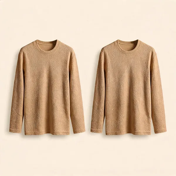 Beige_Premium_And_Elegant_Polyester_T-Shirt_For_Men_Pack_Of_2