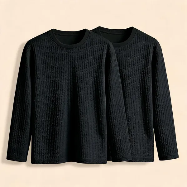 Black_Premium_And_Elegant_Polyester_T-Shirt_For_Men_Pack_Of_2