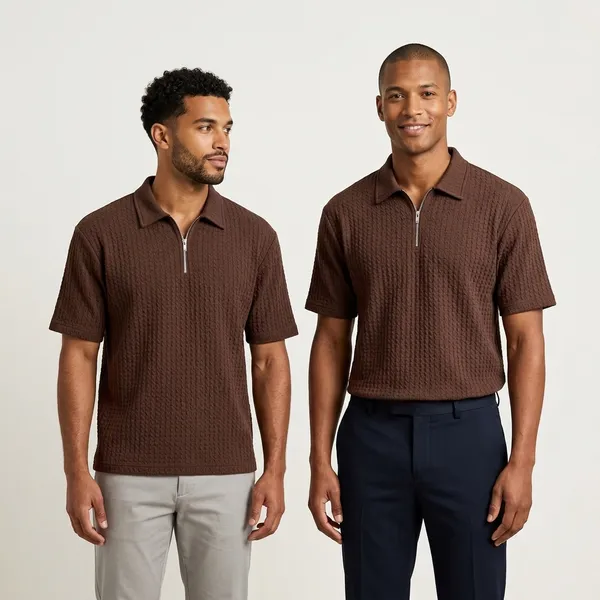 Brown_Premium_And_Elegant_Polyester_T-Shirt_For_Men_Pack_Of_2