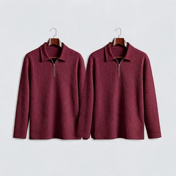 Wine_Premium_And_Elegant_Polyester_T-Shirt_For_Men_Pack_Of_2
