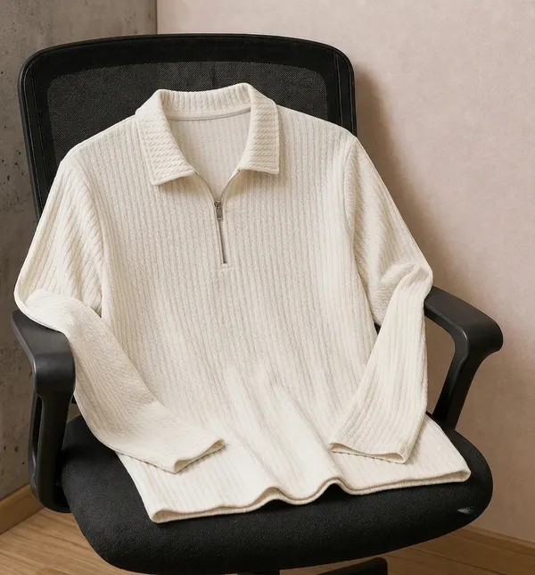 Karara_Cotton_Blend_Full_Sleeve_Half_Zipper_Tshirt