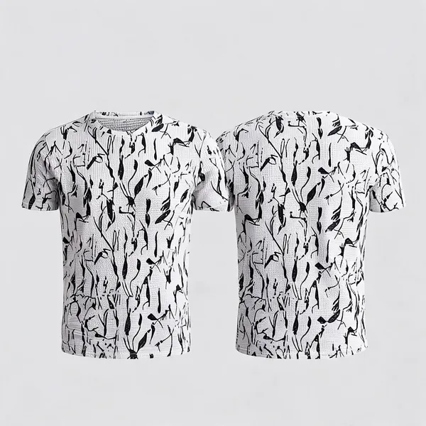 White_Premium_And_Elegant_Polyester_T-Shirt_For_Men_Pack_Of_2