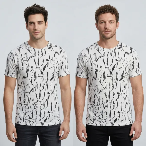 White_Premium_And_Elegant_Polyester_T-Shirt_For_Men_Pack_Of_2