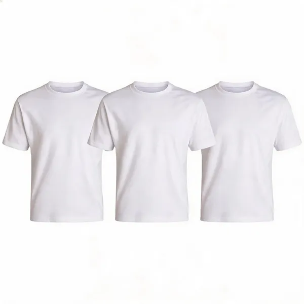 White_Premium_And_Elegant_Polyester_T-Shirt_For_Men_Pack_Of_3