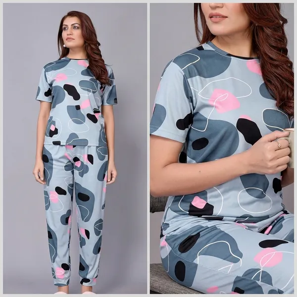 Grey_And_Black_Premium_And_Elegant_Polyester_Night_Suit_Set_For_Women
