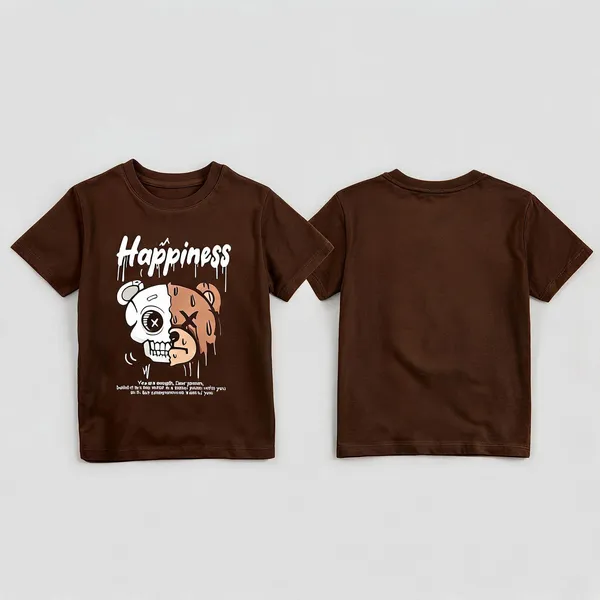 Brown_Premium_And_Elegant_Polyester_T-Shirt_For_Boys_And_Girls_Pack_Of_2