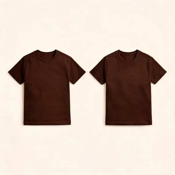 Brown_Premium_And_Elegant_Polyester_T-Shirt_For_Boys_And_Girls_Pack_Of_2