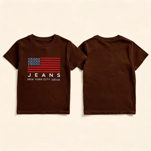 Brown_Premium_And_Elegant_Polyester_T-Shirt_For_Boys_And_Girls_Pack_Of_2