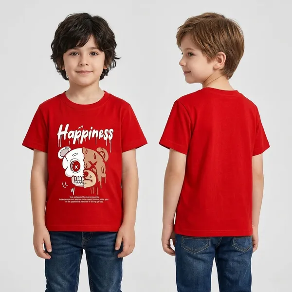 Red_Premium_And_Elegant_Polyester_T-Shirt_For_Boys_And_Girls_Pack_Of_2
