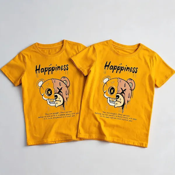 Yellow_Premium_And_Elegant_Polyester_T-Shirt_For_Boys_And_Girls_Pack_Of_2