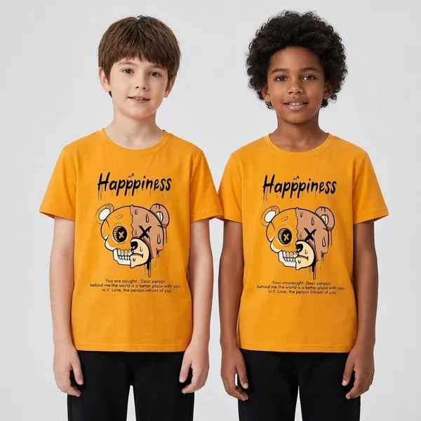 Yellow_Premium_And_Elegant_Polyester_T-Shirt_For_Boys_And_Girls_Pack_Of_2