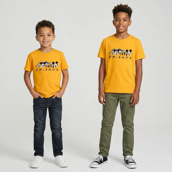 Yellow_Premium_And_Elegant_Polyester_T-Shirt_For_Boys_And_Girls_Pack_Of_2