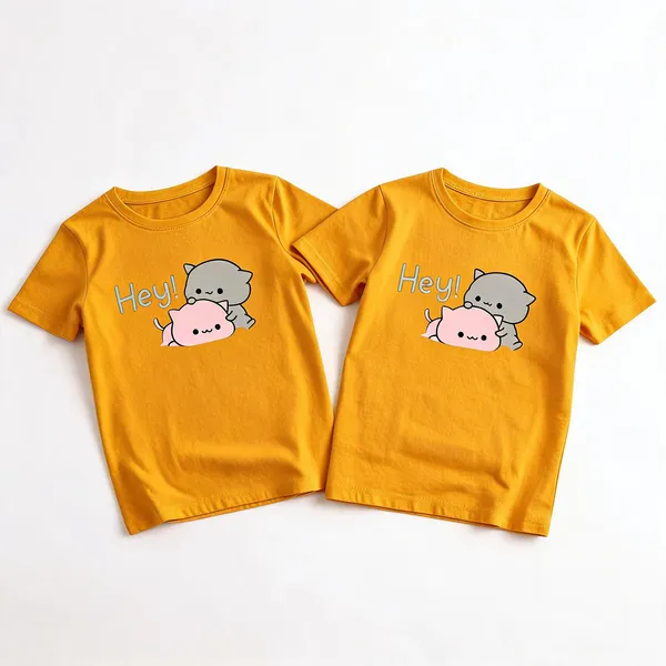 Yellow_Premium_And_Elegant_Polyester_T-Shirt_For_Boys_And_Girls_Pack_Of_2