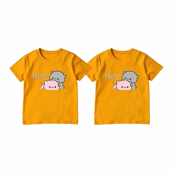 Yellow_Premium_And_Elegant_Polyester_T-Shirt_For_Boys_And_Girls_Pack_Of_2