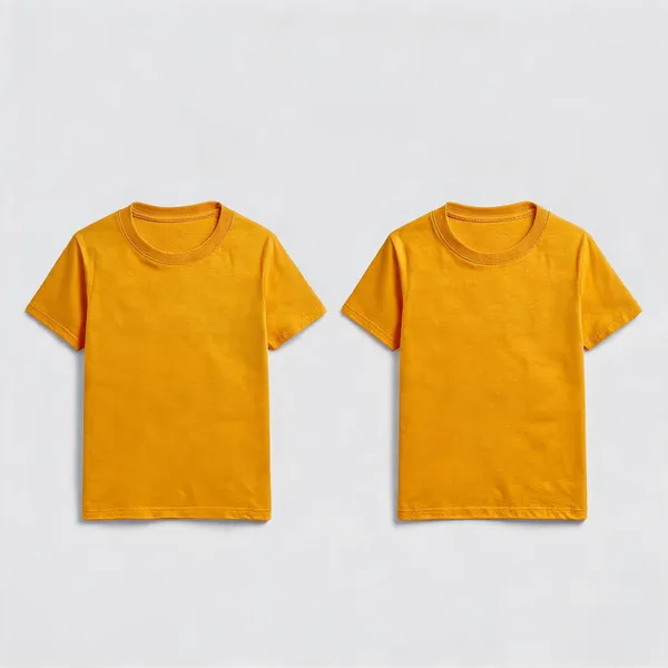 Yellow_Premium_And_Elegant_Polyester_T-Shirt_For_Boys_And_Girls_Pack_Of_2