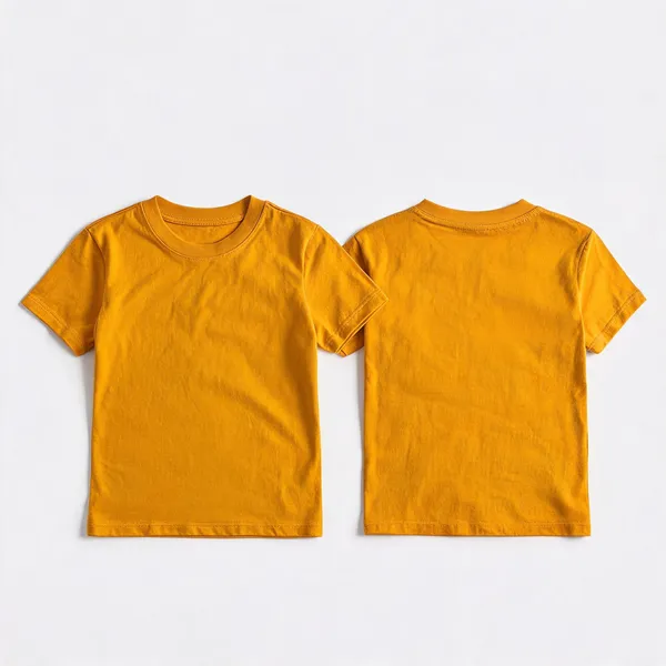 Yellow_Premium_And_Elegant_Polyester_T-Shirt_For_Boys_And_Girls_Pack_Of_2