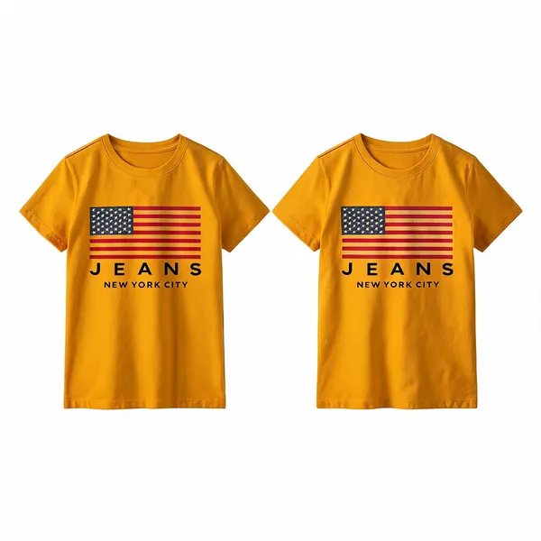 Yellow_Premium_And_Elegant_Polyester_T-Shirt_For_Boys_And_Girls_Pack_Of_2