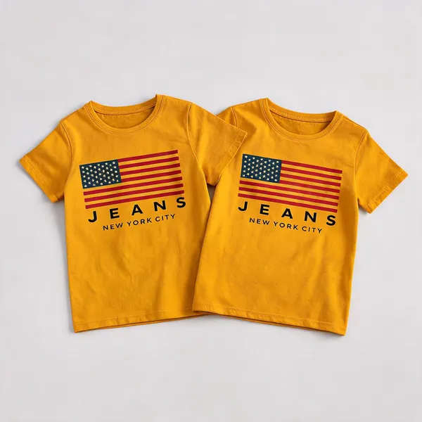 Yellow_Premium_And_Elegant_Polyester_T-Shirt_For_Boys_And_Girls_Pack_Of_2