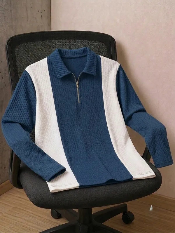 Karara_Cotton_Blend_Full_Sleeve_Half_Zipper_Tshirt