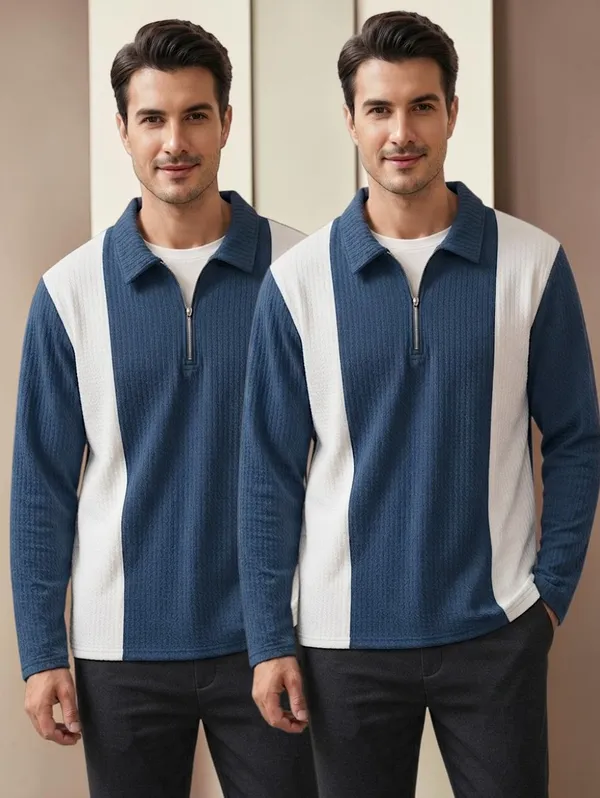 Karara_Cotton_Blend_Full_Sleeve_Half_Zipper_Tshirt