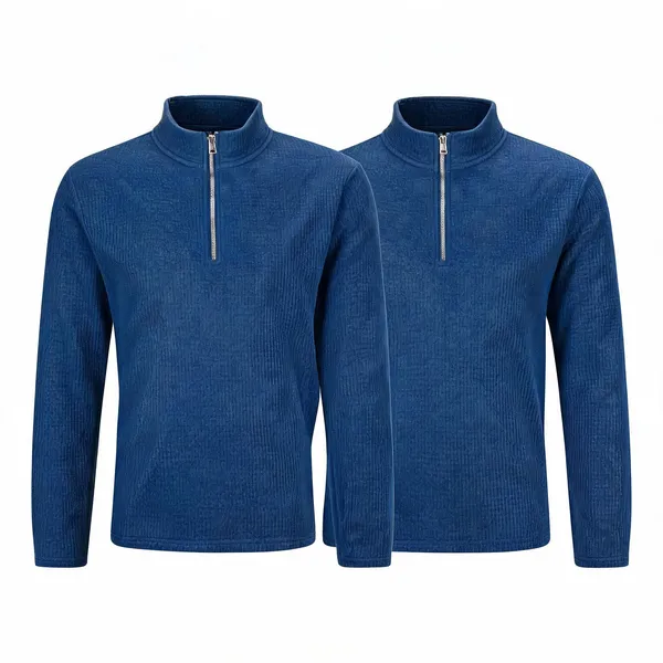 Blue_Premium_And_Elegant_Polyester_T-Shirt_For_Men_Pack_Of_2