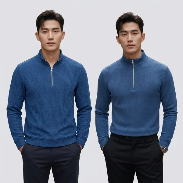 Blue_Premium_And_Elegant_Polyester_T-Shirt_For_Men_Pack_Of_2
