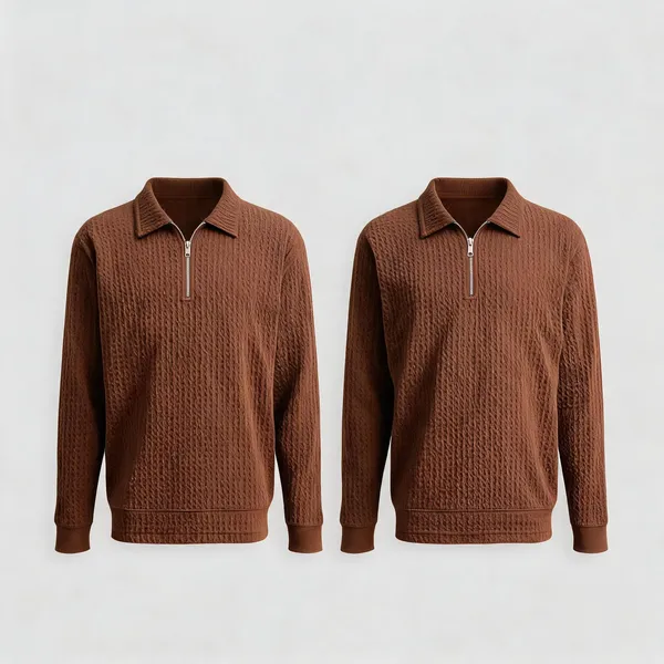 Brown_Premium_And_Elegant_Polyester_T-Shirt_For_Men_Pack_Of_2