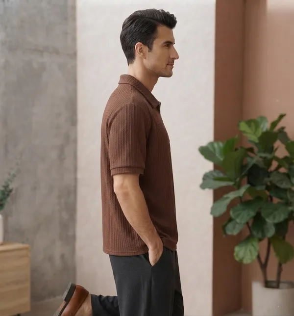 Karara_Cotton_Blend_Half_Sleeve_Half_Zipper_Tshirt