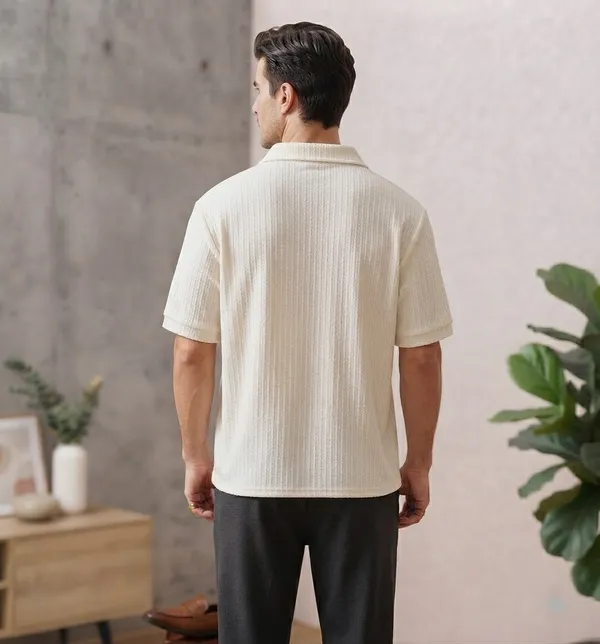 Karara_Cotton_Blend_Half_Sleeve_Half_Zipper_Tshirt