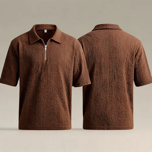 Brown_Premium_And_Elegant_Polyester_T-Shirt_For_Men_Pack_Of_2