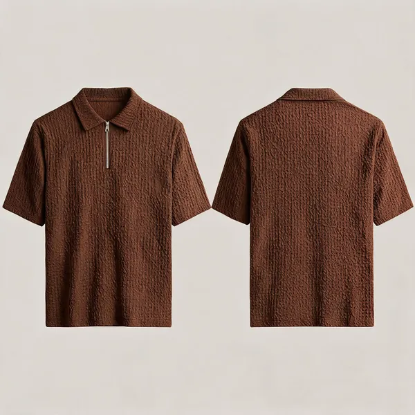 Brown_Premium_And_Elegant_Polyester_T-Shirt_For_Men_Pack_Of_2